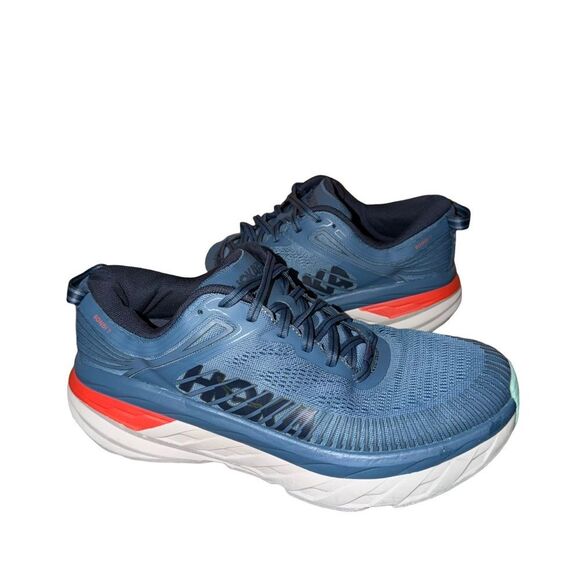 Hoka Bondi 7 Men\'s Blue Running Shoe size 8.5 main image 6